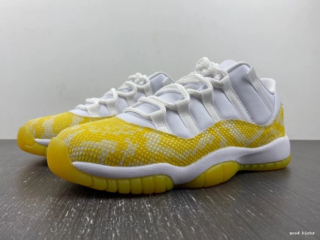 AH7860-107 Yellow Low 11 WMNS Air Jordan Snakeskin 0726